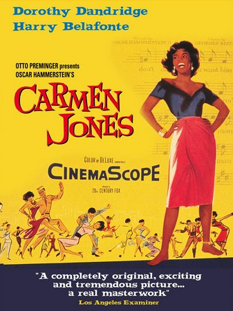 Czarna Carmen, Dorothy Dandridge,Harry Belafonte,Roy Glenn,Pearl Bailey,Joe Adams,Olga James,Diahann Carroll,Nick Stewart,Brock Peters,Mauri Lynn