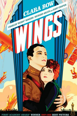 SKRZYDŁA, Clara Bow, Charles 'Buddy' Rogers, Richard Arlen, Gary Cooper, Jobyna Ralston, Arlette Marchal, El Brendel, Gunboat Smith, Richard Tucker, Julia Swayne Gordon