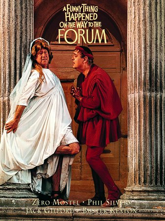 ZABAWNA HISTORIA WYDARZYŁA SIĘ W DRODZE NA FORUM, Zero Mostel, Phil Silvers, Buster Keaton, Jack Gilford, Michael Crawford, Annette Andre, Leon Greene, Patricia Jessel, Michael Hordern, Inga Neilsen