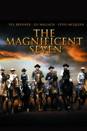 SIEDMIU WSPANIAŁYCH, Yul Brynner, Steve McQueen, Horst Buchholz, Eli Wallach, Charles Bronson, Robert Vaughn, Brad Dexter, James Coburn, Vladimir Sokoloff, Rosenda Monteros