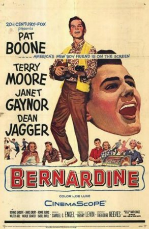 Bernardine, Pat Boone,Terry Moore,Dean Jagger,Janet Gaynor,Dick Sargent,James Drury,Ronnie Burns,Walter Abel,Natalie Schafer,Isabel Jewell