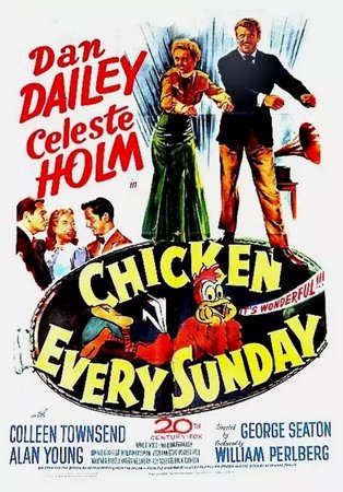 Kurczak co niedziela, Dan Dailey,Celeste Holm,Colleen Townsend,Alan Young,Natalie Wood,William Frawley,Connie Gilchrist,William Callahan,Veda Ann Borg,Porter Hall